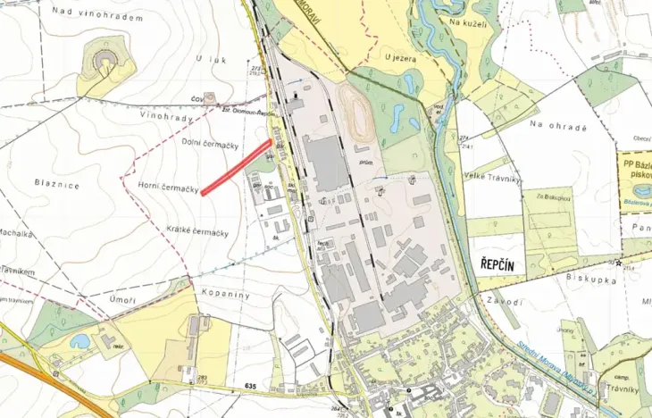 Prodej pole, Olomouc, 4501 m2