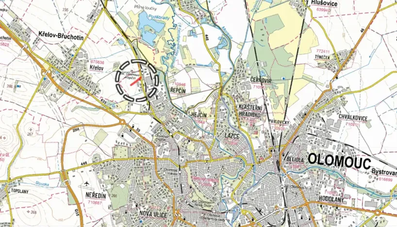 Prodej pole, Olomouc, 4501 m2