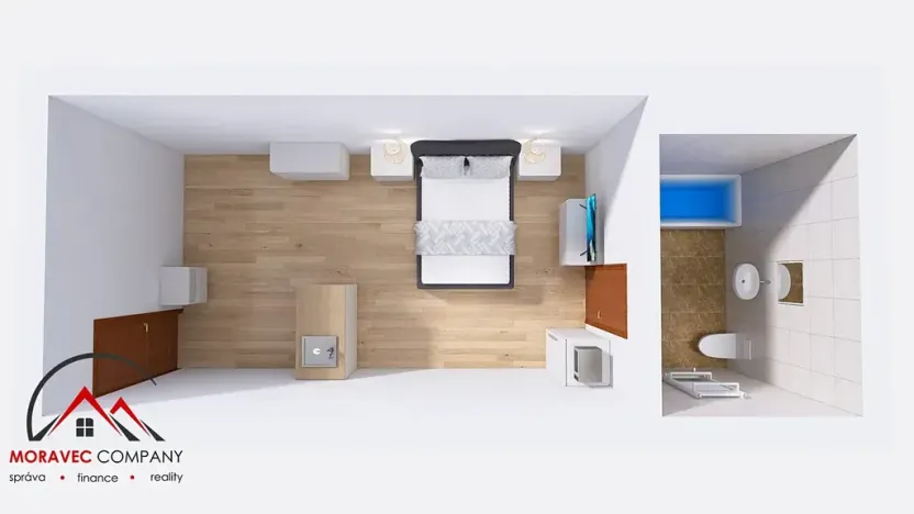 Pronájem apartmánu, Ostrava, Cihelní, 23 m2