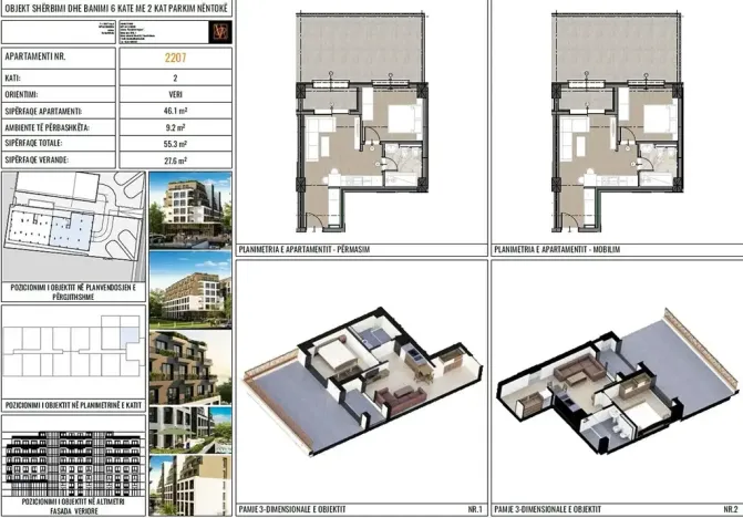 Prodej bytu 2+kk, Golem, Albánie, 55 m2