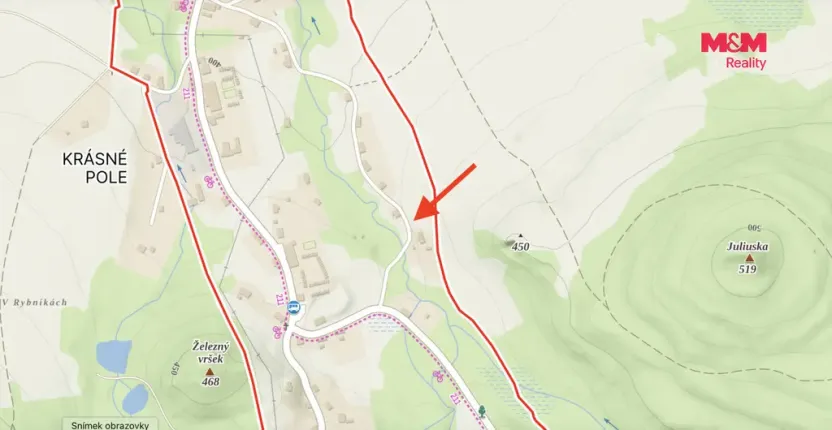 Prodej zahrady, Chřibská - Krásné Pole, 1156 m2