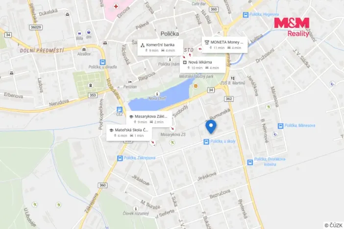 Prodej bytu 2+1, Polička - Horní Předměstí, E. Beneše, 64 m2