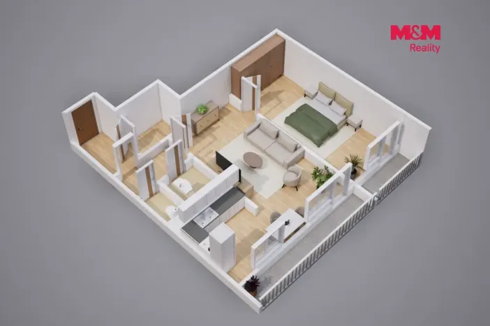 Prodej bytu 2+1, Osek, Hrdlovská, 61 m2