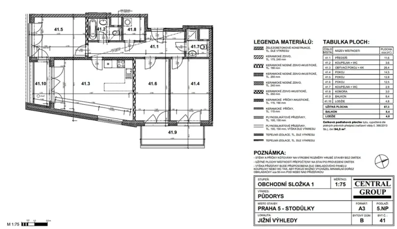 Prodej bytu 4+kk, Praha - Stodůlky, Toufarova, 88 m2