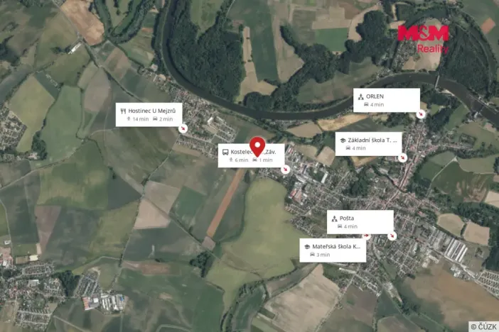 Prodej rodinného domu, Kostelec nad Labem - Jiřice, Kostelecká, 110 m2