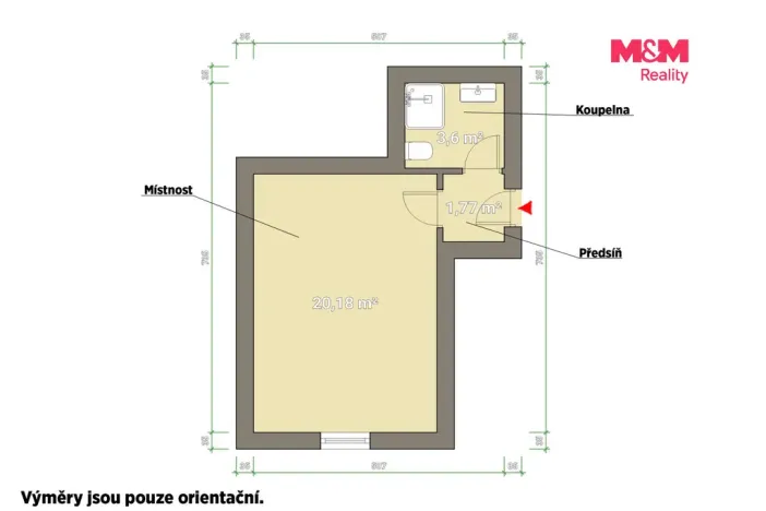 Prodej obchodního prostoru, Plzeň - Východní Předměstí, Ořechová, 26 m2