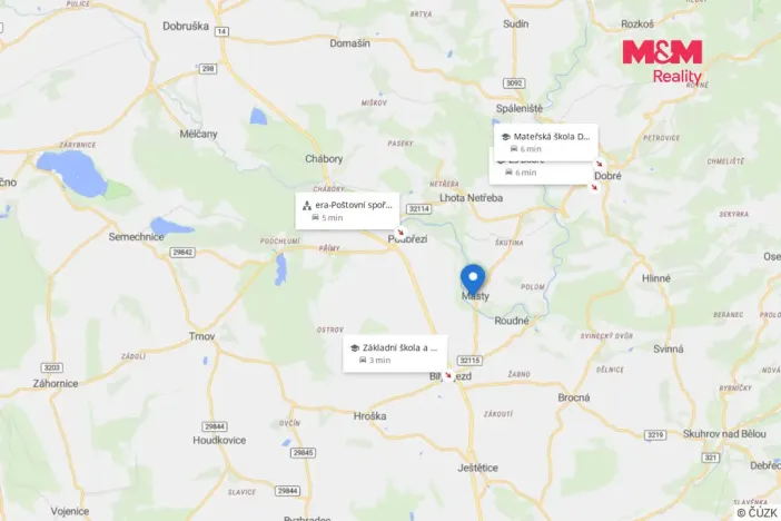 Prodej pozemku pro bydlení, Bílý Újezd - Masty, 802 m2