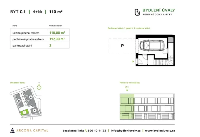Prodej bytu 4+kk, Úvaly, Škvorecká, 117 m2