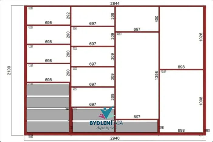 Pronájem bytu 2+1, Krupka, Sídliště, 50 m2