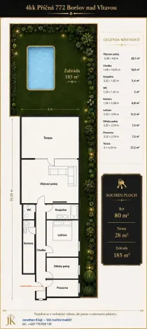 Prodej bytu 4+kk, Boršov nad Vltavou, 80 m2