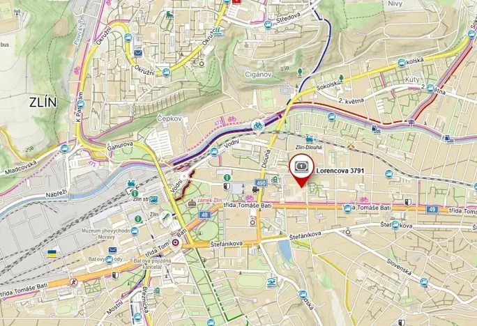 Dražba bytu 2+kk, Zlín, Lorencova, 65 m2