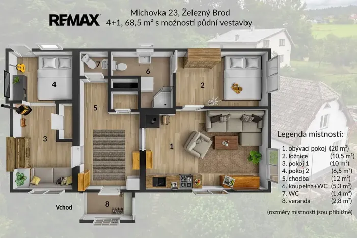 Prodej rodinného domu, Koberovy, 159 m2