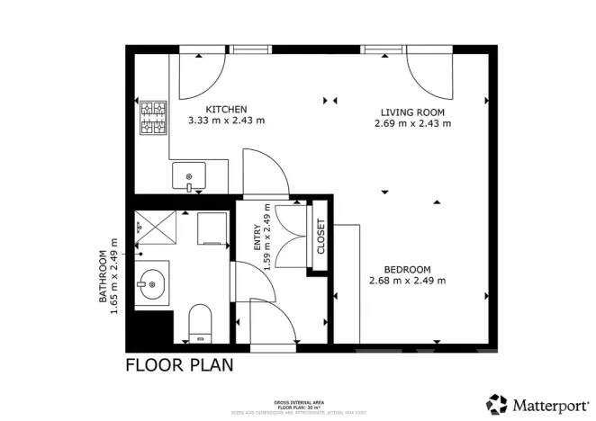 Pronájem bytu 1+kk, Praha - Řeporyje, Haenkeho, 31 m2
