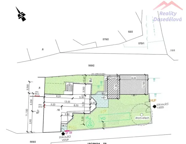 Prodej pozemku pro bydlení, Makotřasy, 450 m2