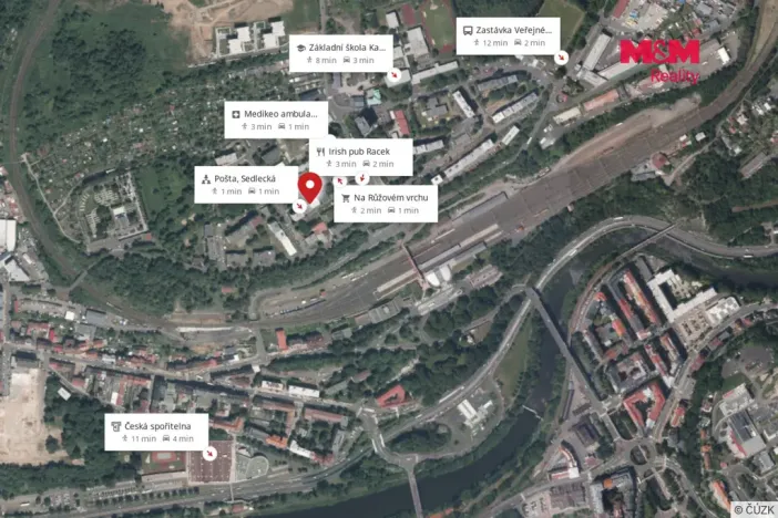 Pronájem bytu 1+kk, Karlovy Vary - Rybáře, Vodárenská, 24 m2
