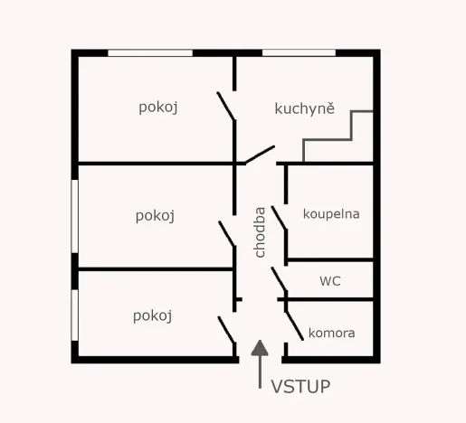 Pronájem bytu 3+1, Praha - Vršovice, Slovinská, 98 m2