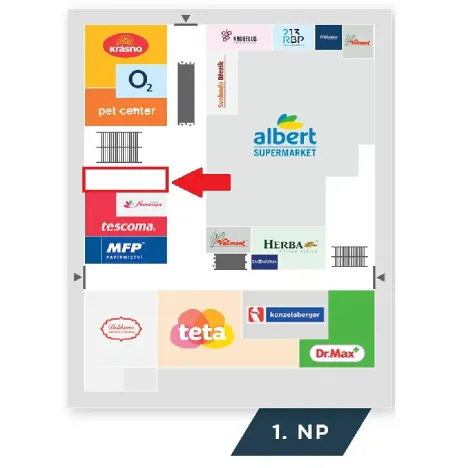Pronájem obchodního prostoru, Vsetín, 41 m2