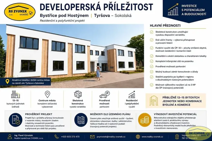 Prodej rodinného domu, Bystřice pod Hostýnem, Tyršova, 1300 m2