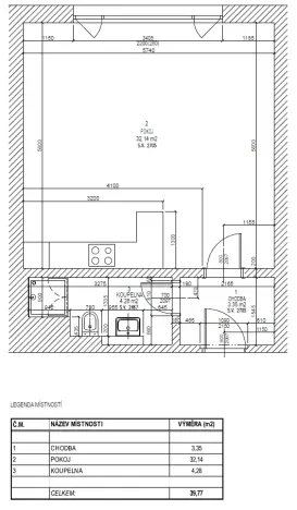 Prodej bytu 1+kk, Černošice, Mokropeská, 40 m2