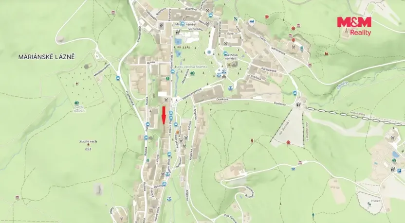 Pronájem obchodního prostoru, Mariánské Lázně, Hlavní třída, 35 m2