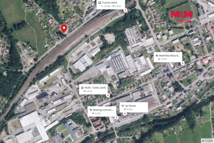 Pronájem bytu 2+kk, Trutnov - Poříčí, Polská, 38 m2