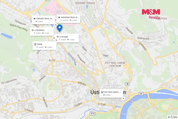 Pronájem kanceláře, Ústí nad Labem - Klíše, V Zahrádkách, 63 m2