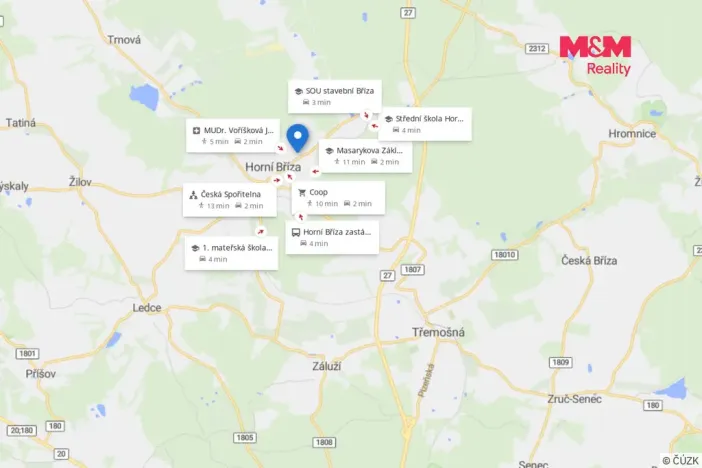 Pronájem rodinného domu, Horní Bříza, Krátká, 51 m2