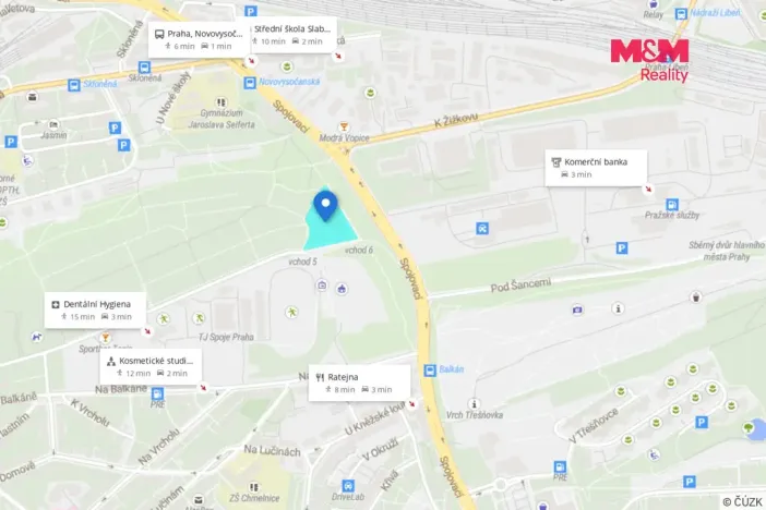 Prodej zahrady, Praha - Vysočany, 200 m2