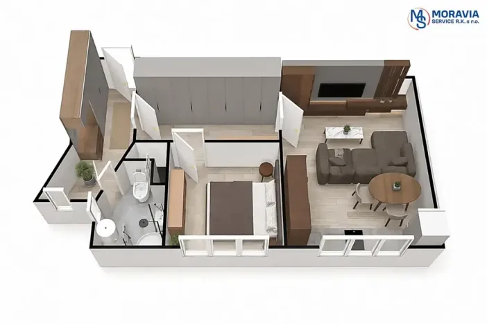 Prodej bytu 2+kk, Olomouc, Dukelská, 44 m2