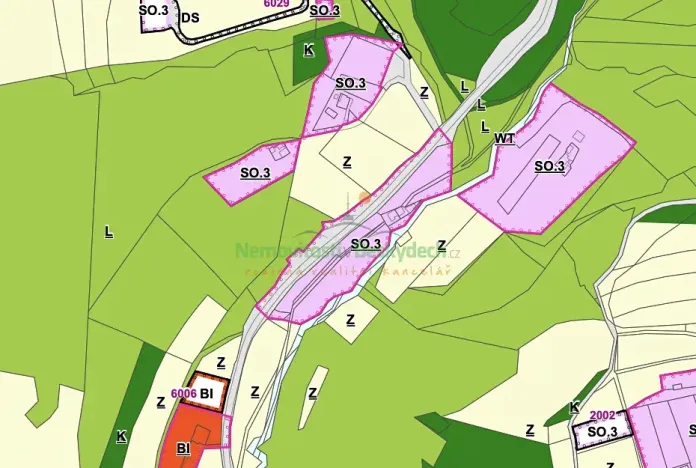 Prodej pozemku pro bydlení, Vsetín, 900 m2
