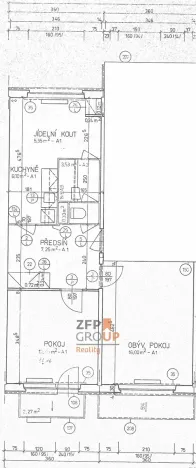 Prodej bytu 2+1, Brno, Bučovická, 54 m2