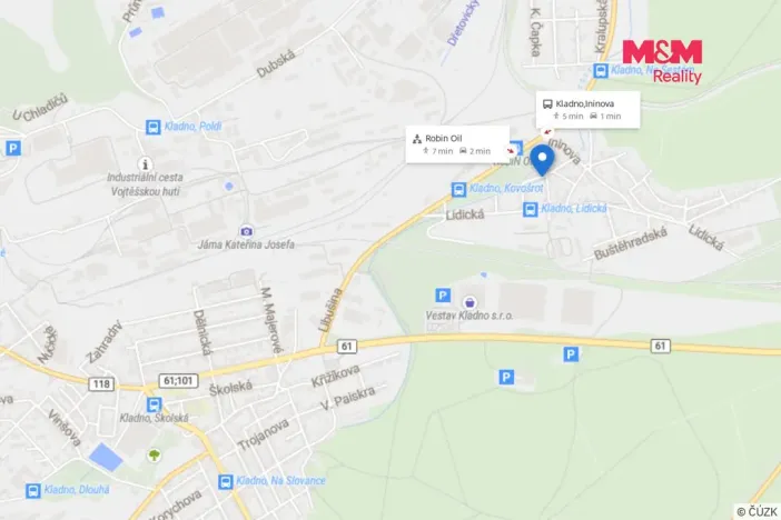 Pronájem garáže, Kladno, Šaldova, 19 m2