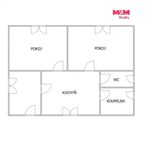 Pronájem bytu 2+1, Ústí nad Labem - Ústí nad Labem-centrum, Stará, 55 m2