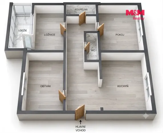 Prodej bytu 3+1, Frýdek-Místek - Místek, Kolaříkova, 77 m2