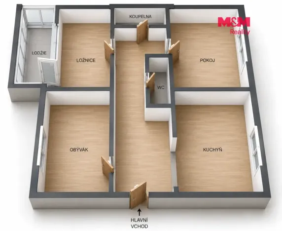 Prodej bytu 3+1, Frýdek-Místek - Místek, Kolaříkova, 77 m2