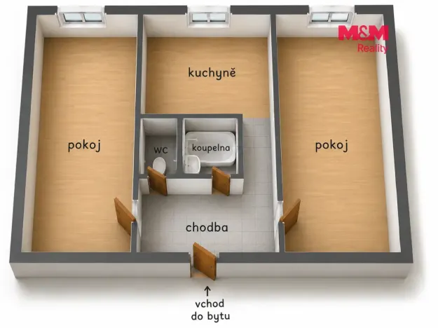 Prodej bytu 2+1, Frýdek-Místek - Místek, 28. října, 56 m2