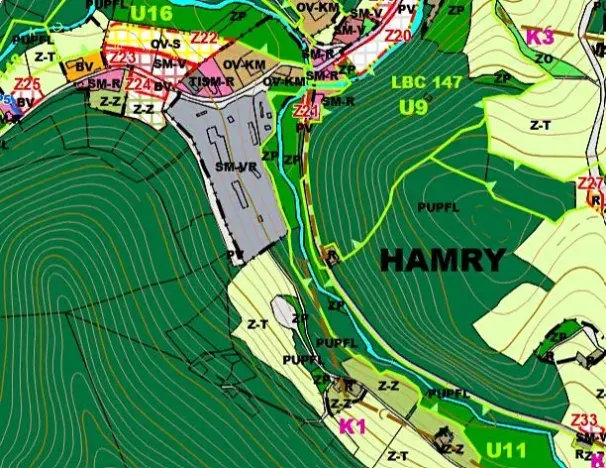 Prodej pozemku pro bydlení, Hamry, 1000 m2