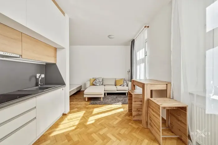 Pronájem bytu 1+kk, Praha - Smíchov, Mozartova, 35 m2