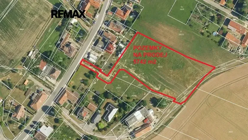 Prodej pozemku pro bydlení, Ostřetín, 5742 m2