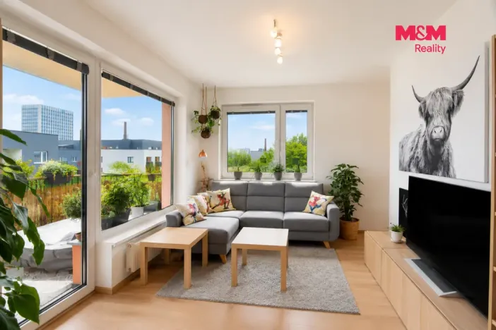 Pronájem bytu 2+kk, Praha - Vysočany, Strnadových, 58 m2