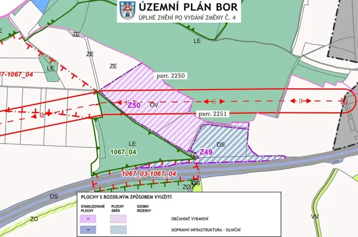 Prodej podílu komerčního pozemku, Bor, 50767 m2