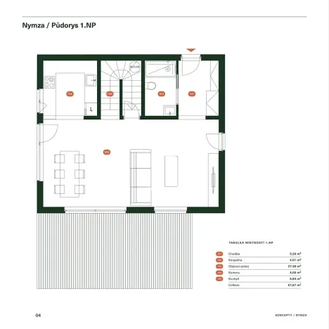 Prodej rodinného domu, Okrouhlo, 106 m2