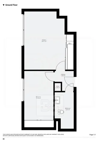 Pronájem bytu 2+kk, Praha - Kamýk, Hodkovická, 45 m2
