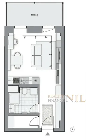 Pronájem bytu 1+kk, Plzeň, Těšínská, 36 m2