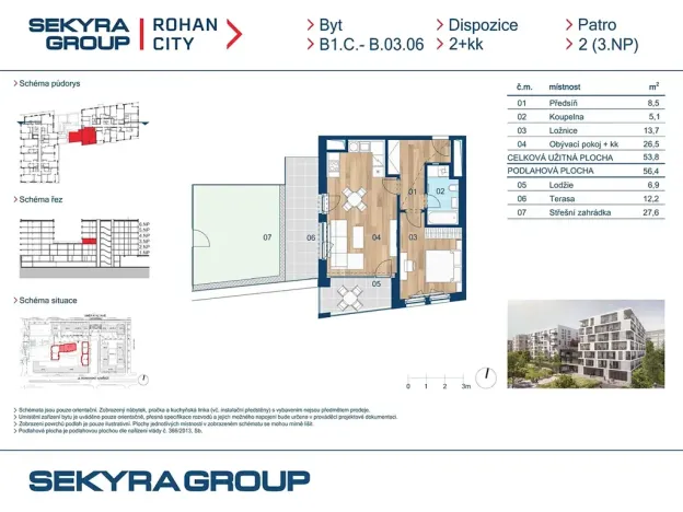 Prodej bytu 2+kk, Praha - Karlín, Sokolova, 54 m2