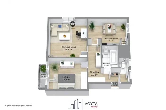 Prodej bytu 2+1, Karlovy Vary, Zbrojnická, 61 m2