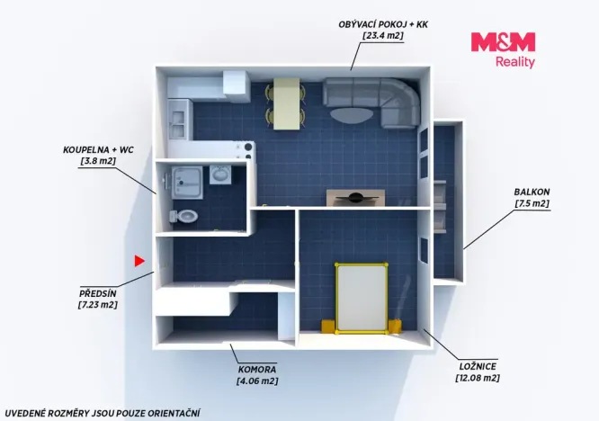 Pronájem bytu 2+kk, Třemošná, Školní, 50 m2