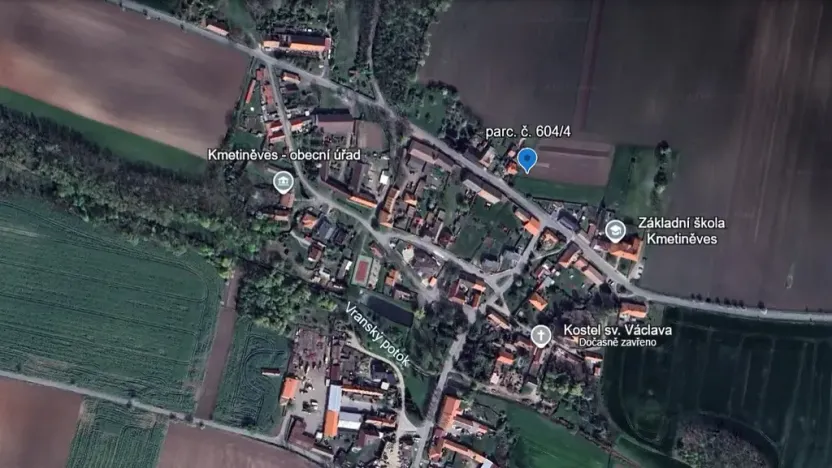Prodej pozemku pro bydlení, Kmetiněves, 952 m2