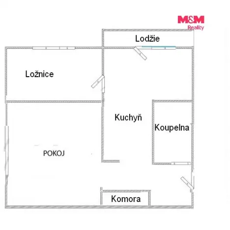 Prodej bytu 2+1, Ústí nad Labem - Severní Terasa, Jana Zajíce, 50 m2