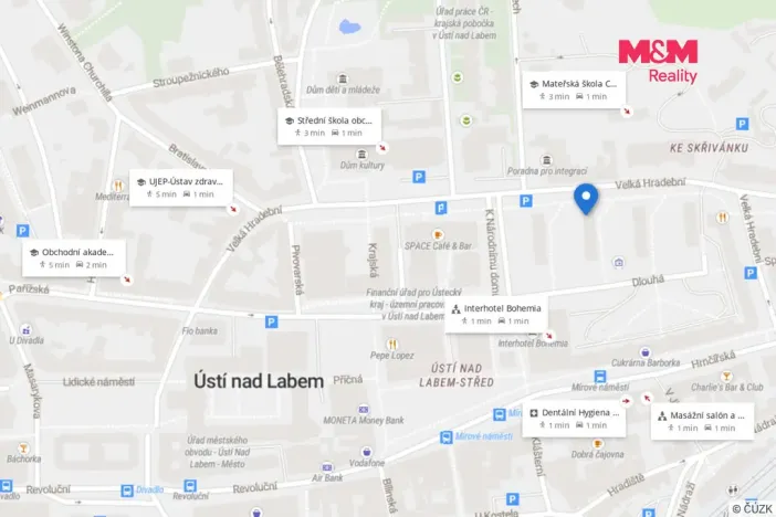 Pronájem bytu 3+1, Ústí nad Labem - Ústí nad Labem-centrum, Velká Hradební, 78 m2